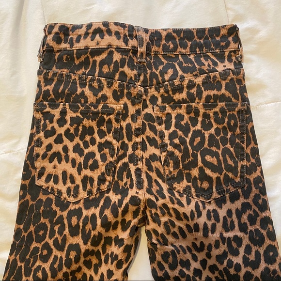 Zara Leopard Hi Rise Skinny Jeans - Picture 8 of 8